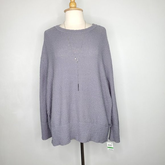 Style & Co. Sweaters - Style & Co Gray Knubby Knit Textured Pullover Sweater, NWT, L